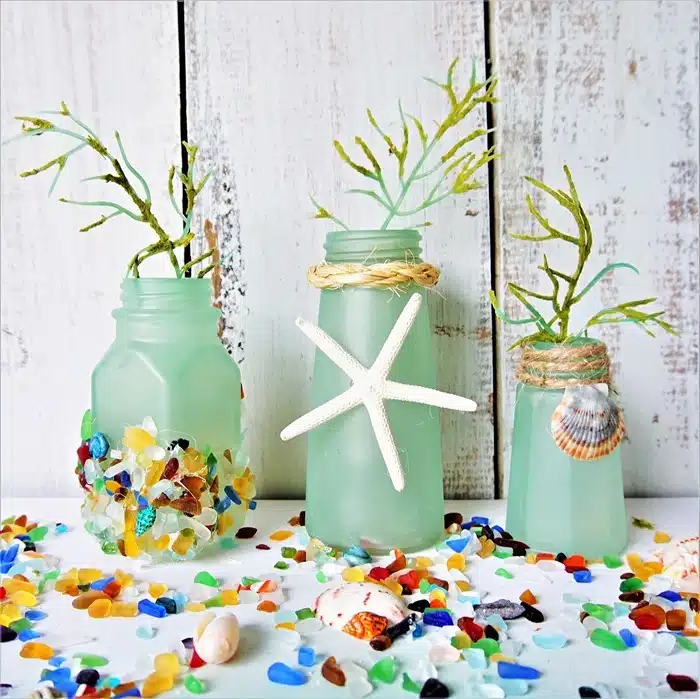 Easy Pressed Flower Craft  DIY Decorative Glass Jar - House of Hawthornes