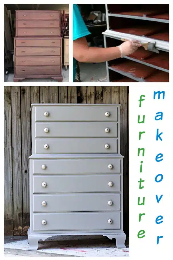 painted furniture makeover