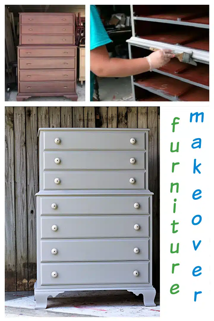 How to Use a Paint Sprayer for a Bold Furniture Makeover, Thrifty Decor  Chick