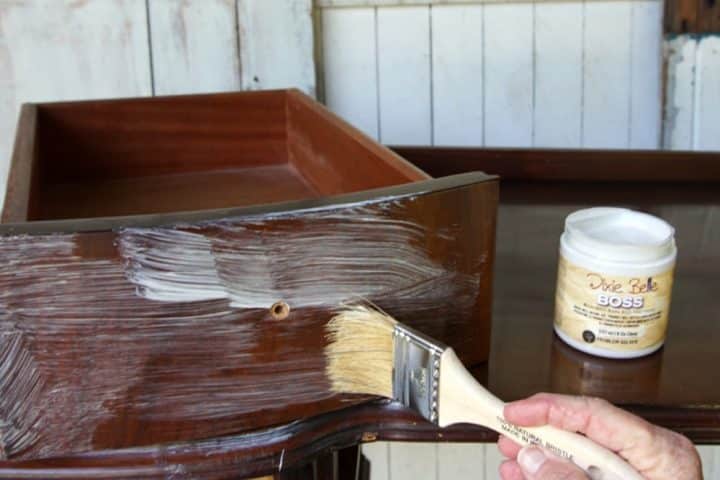 Boss from Dixie Belle is used to prevent stain bleed thru
