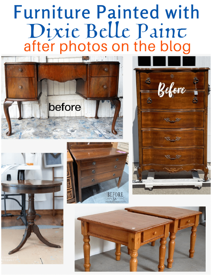 furniture painted with Dixie Belle Paint