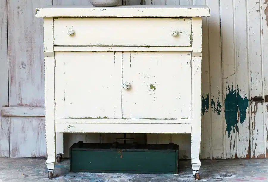 furniture with a layered Dixie Belle Paint Chalk Finish