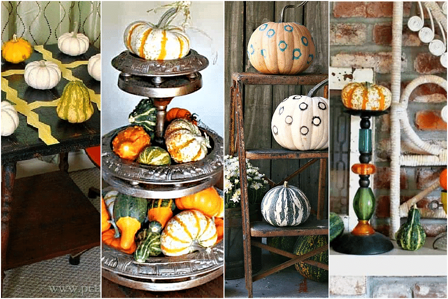 19 fun ways to display real pumpkins