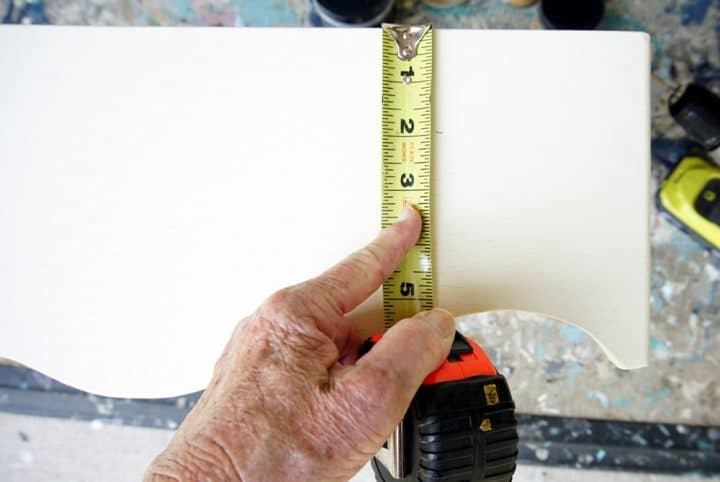 measure furniture for knob placement