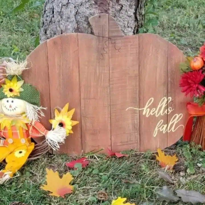 hello Fall pumpkin diy by my repurposed life