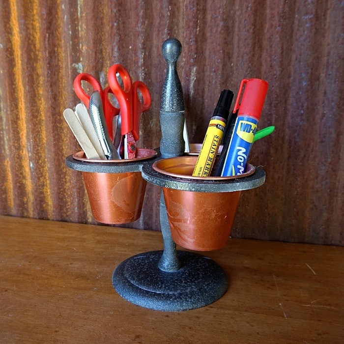 multi-purpose thirft store diy upcycle project can be used to hold candy or as a succulent planter