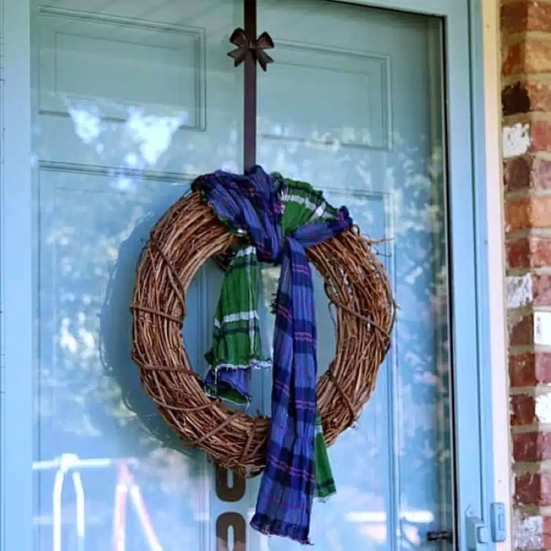 scarf wreath