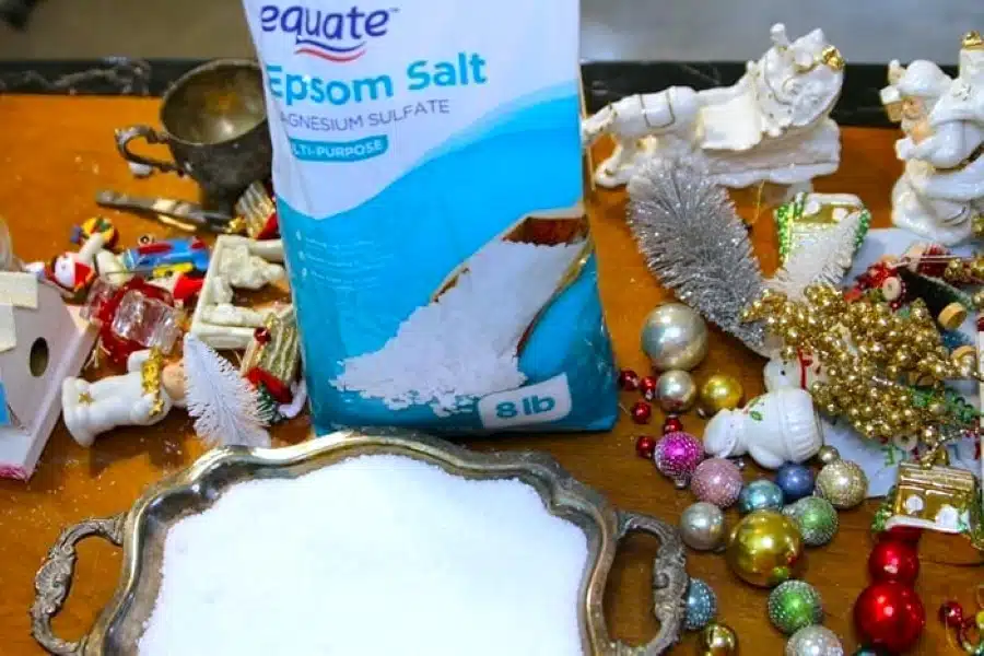 Epsom Salt DIY Winter Snow Scene Displays
