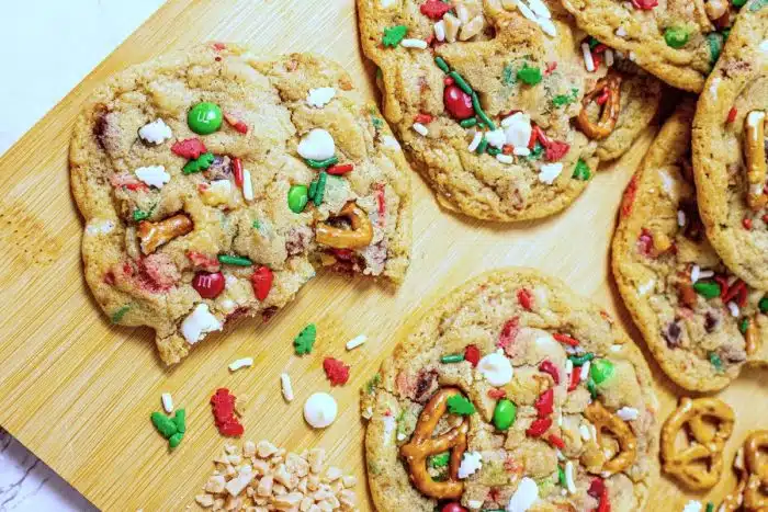 Santa Trash Cookies aka Christmas Kitchen Sink Cookies