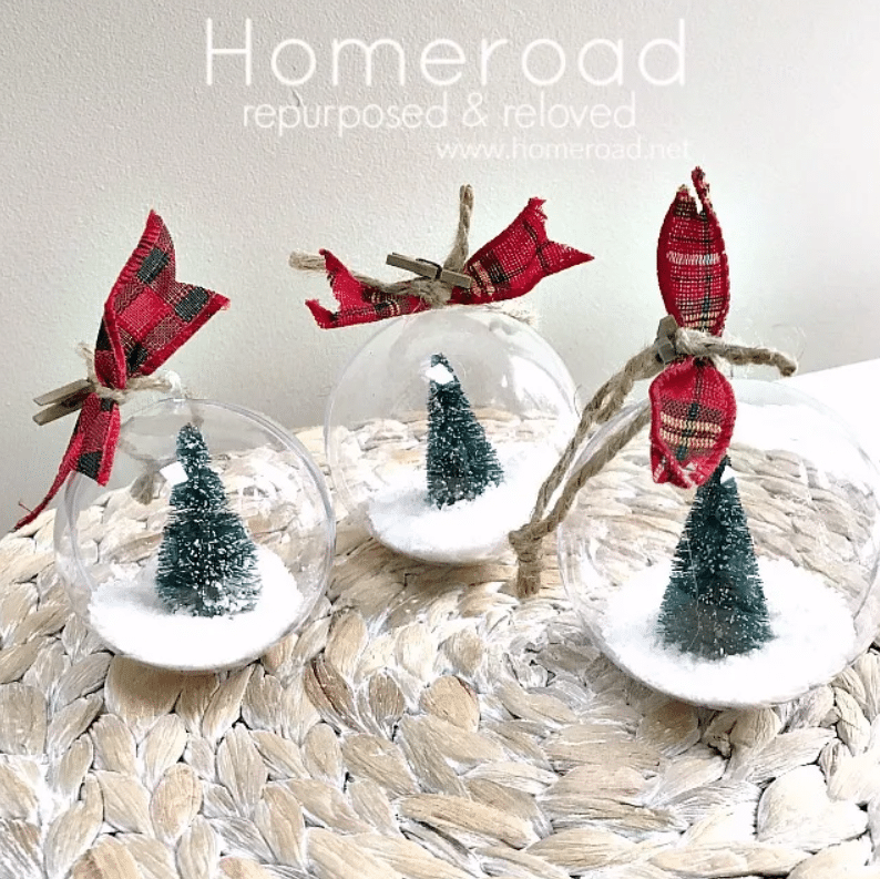 bottle brush tree ornaments by Homeroad