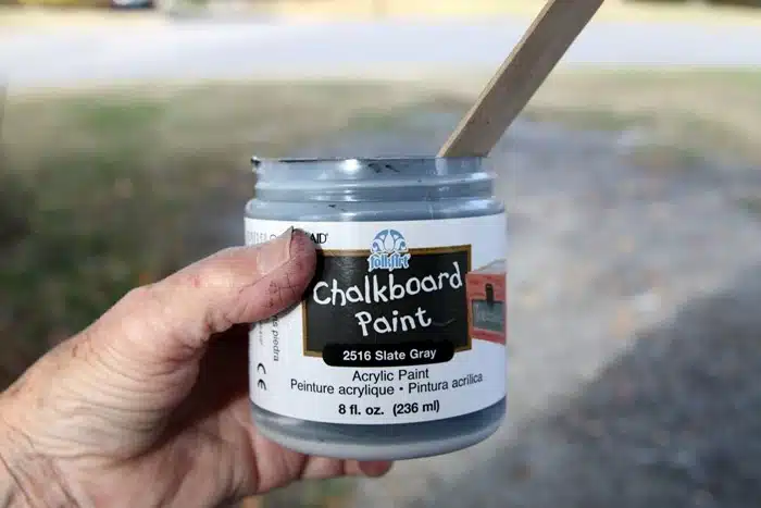 gray chalkboard paint