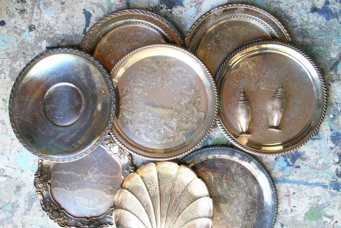 silver plate dishes from Goodwill (5)