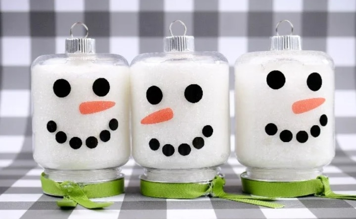 Snowman ornaments from Mad In Crafts