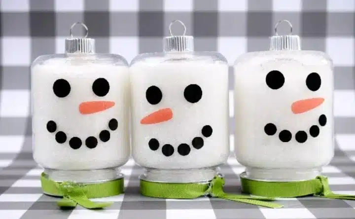 Snowman ornaments from Mad In Crafts