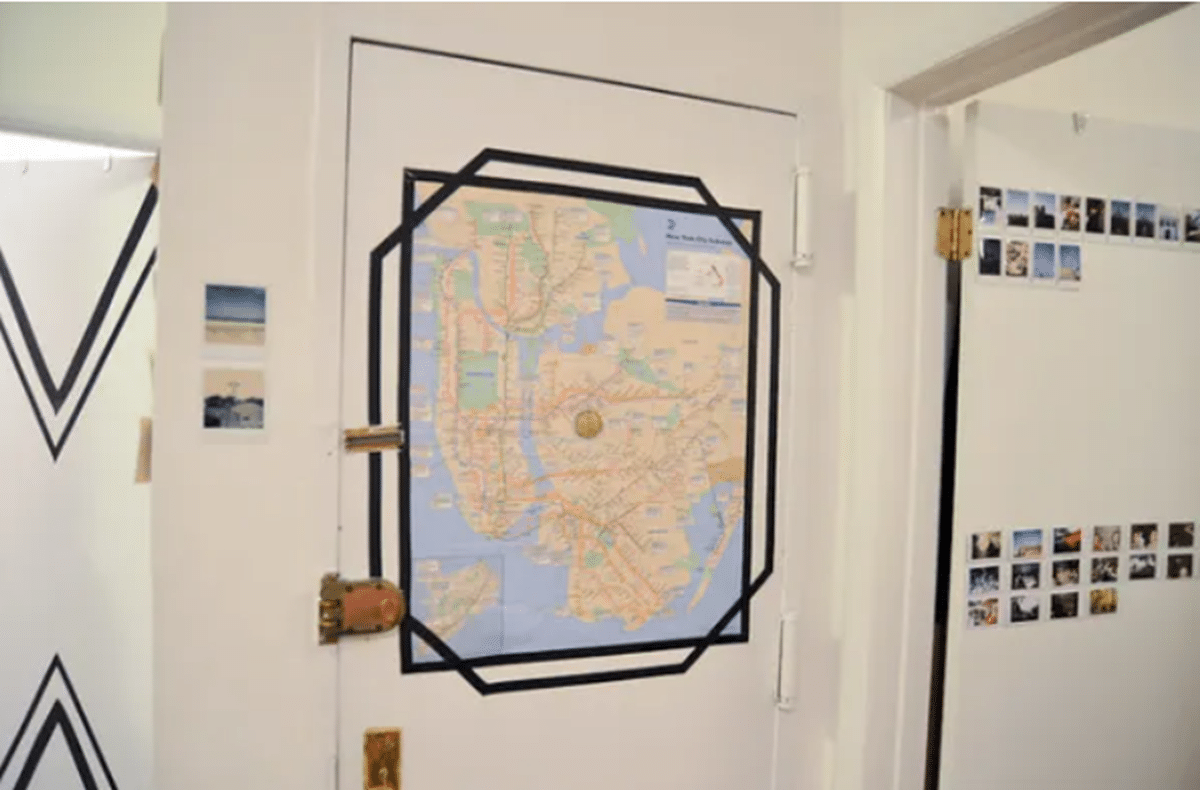 electrical tape picture frame by Stars For Street Lights