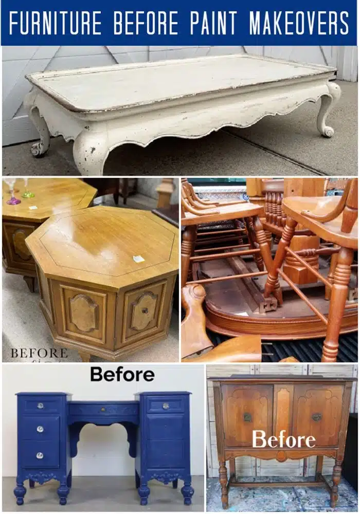 furniture before paint makeovers