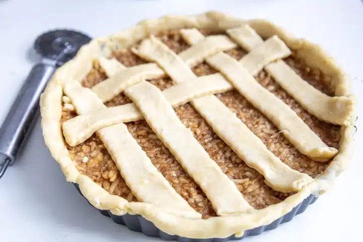 how to make a lattice top crust pie
