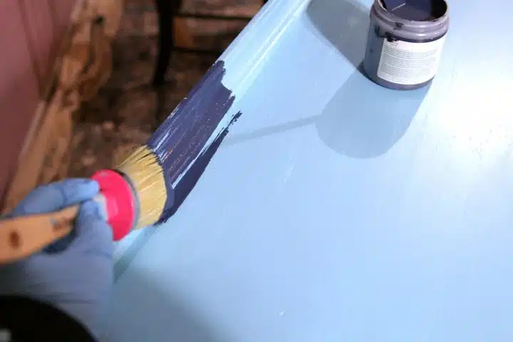 painting furniture two colors for layered paint