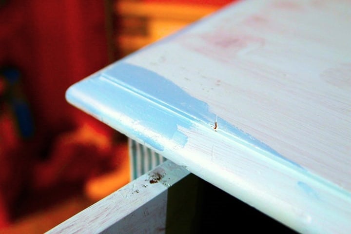 painting furniture two shades of blue