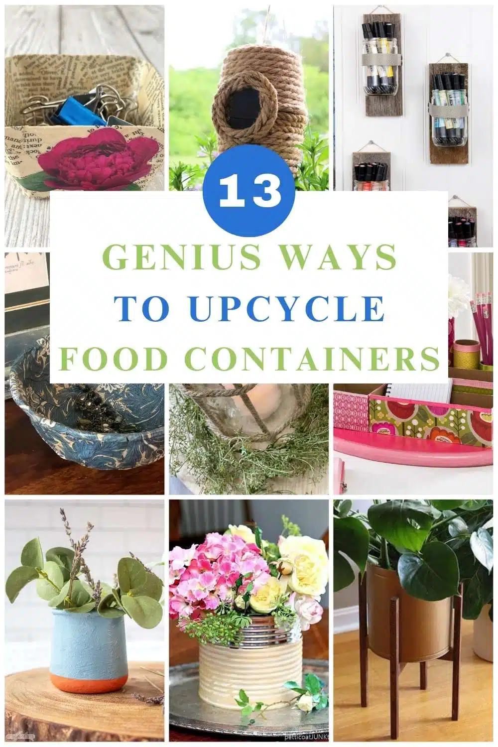 13 Repurposed Food Container Ideas For Your Home