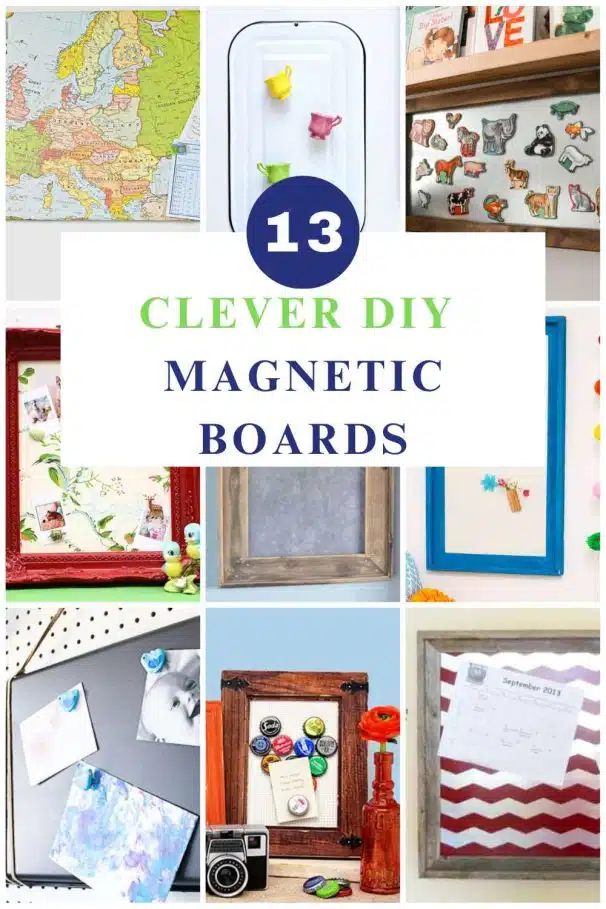 magnetic boards collage with text overlay