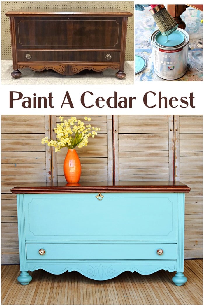 paint a cedar chest
