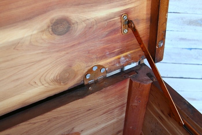 tighten screws on old furniture