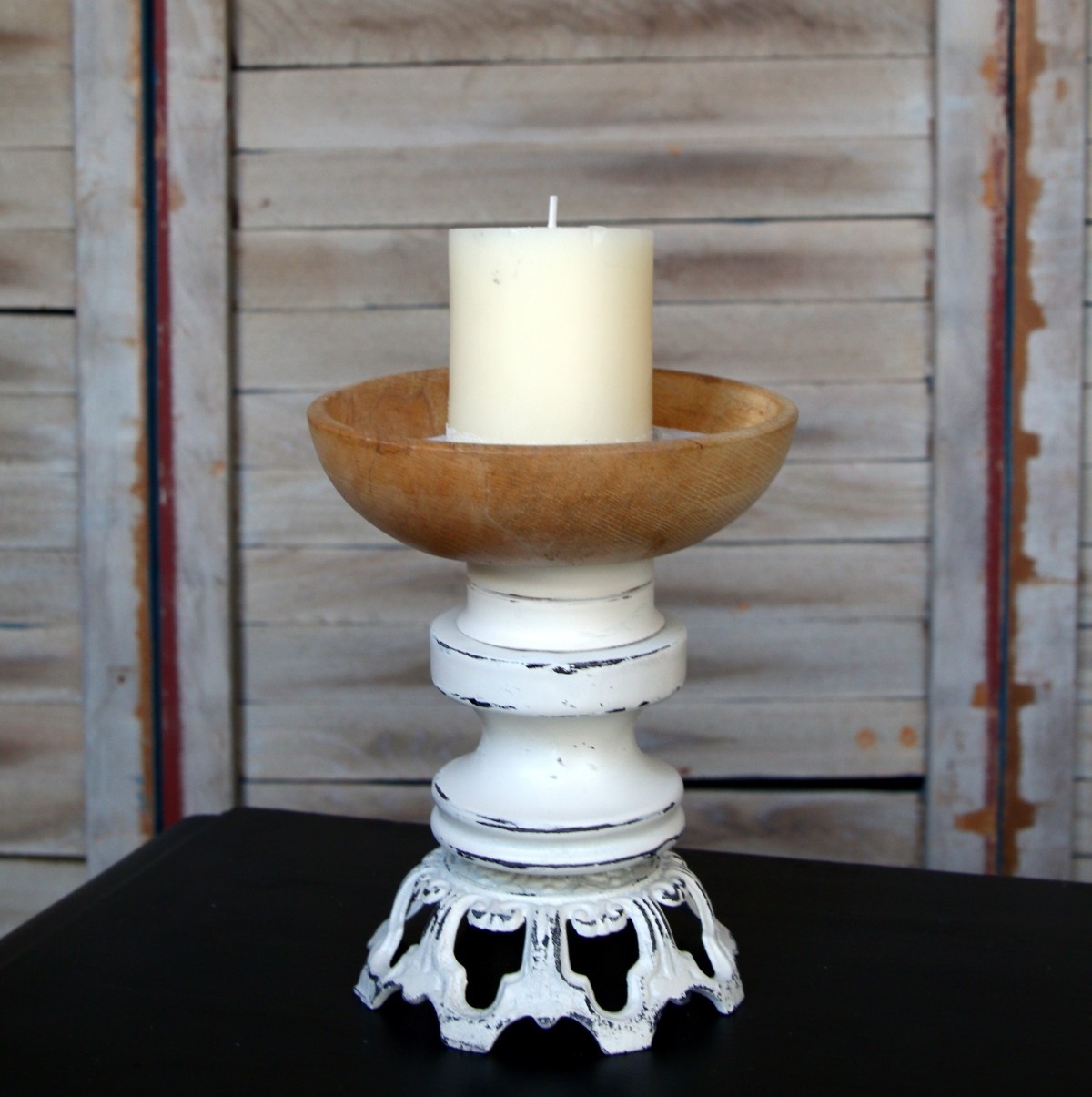 upcycled recycled and repurposed candleholder