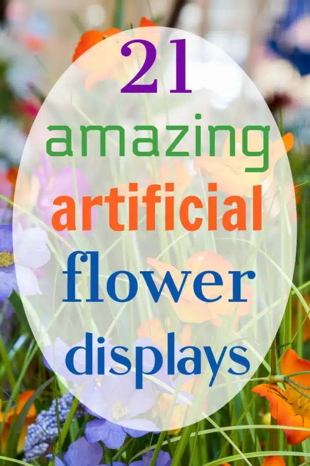 21 amazing artificial flower displays