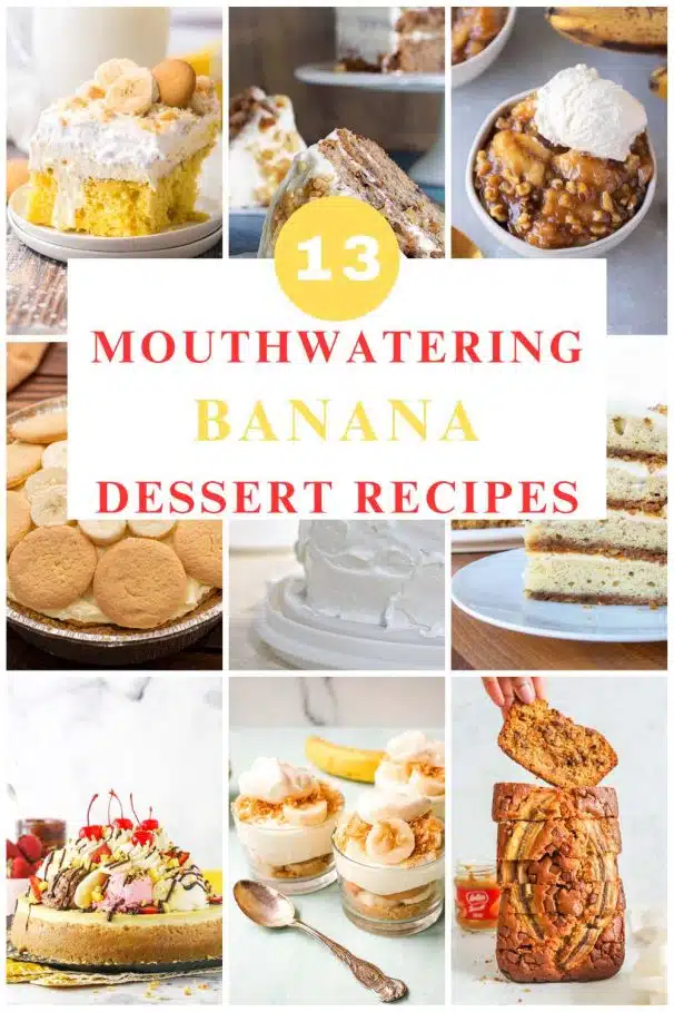 banana desserts for when you are craving sweets