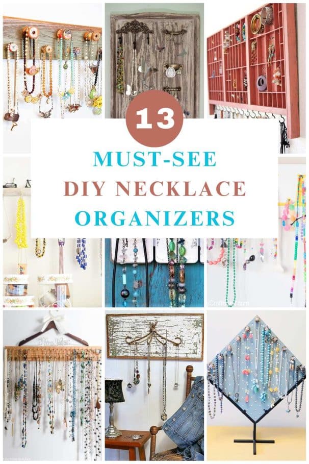 diy necklace organizers