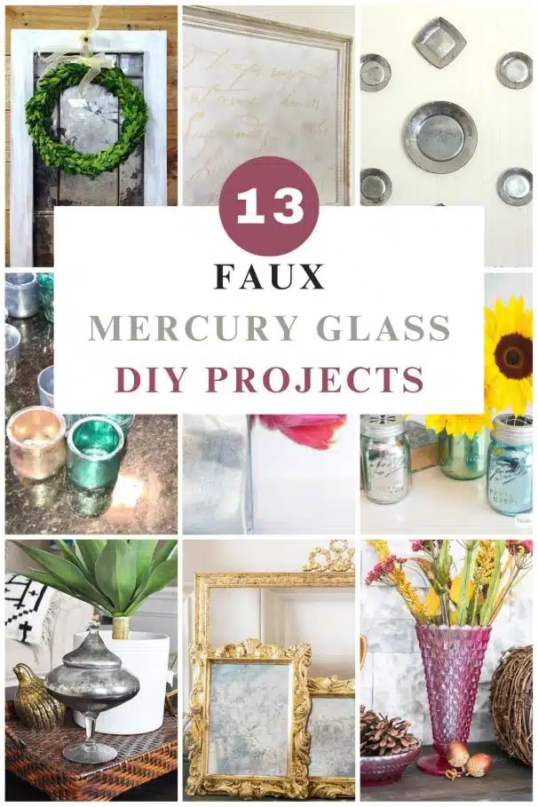 faux mercury glass diy projects collage
