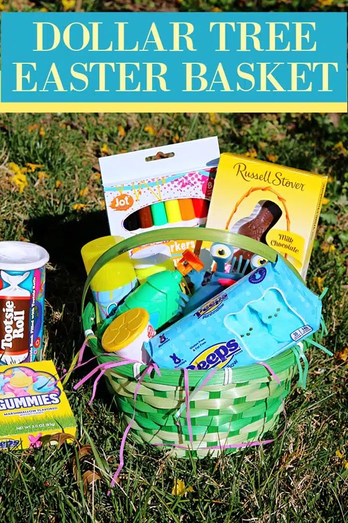 Make an Easter Basket with Dollar Tree items