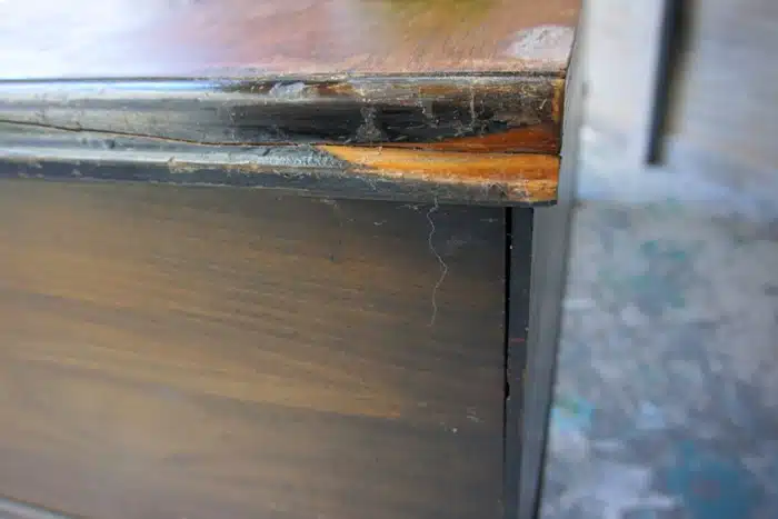 chipped furniture
