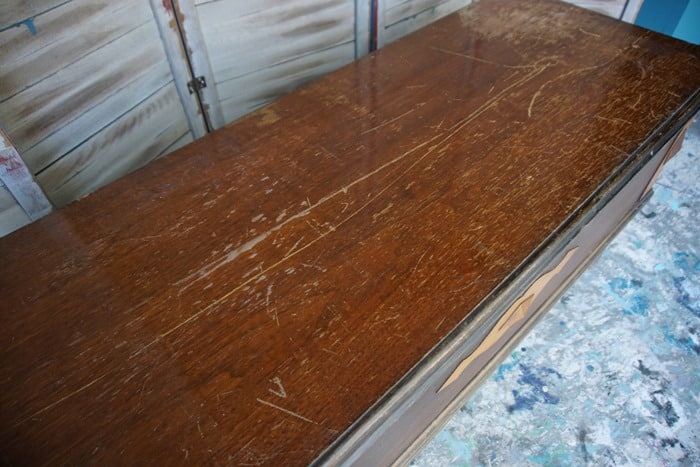 dented and scratched furniture