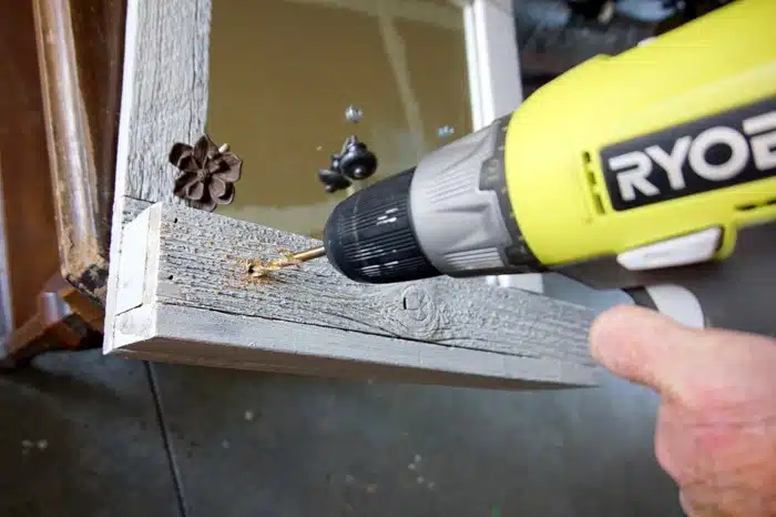 drill holes in wood for furniture knobs
