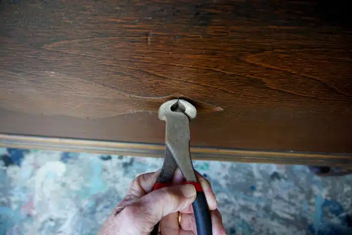 how to remove nails from furniture
