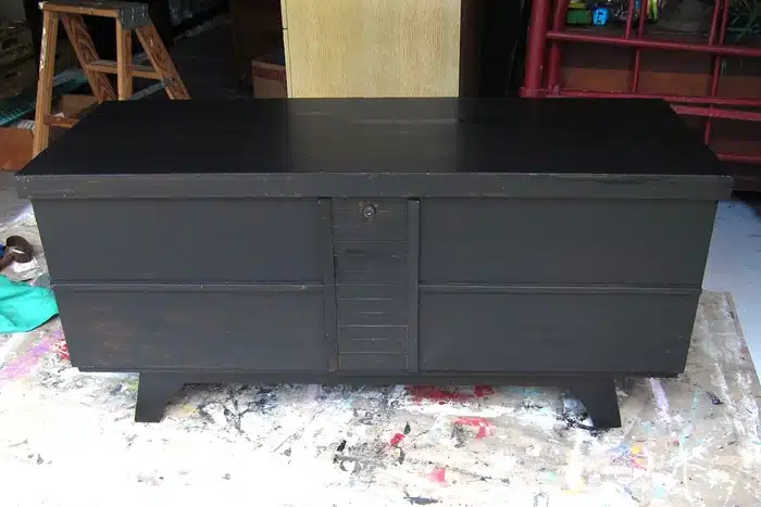 layer paint on furniture using Vaseline Petroleum Jelly