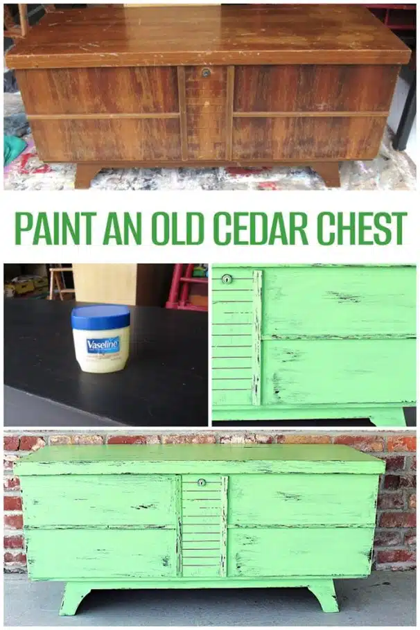 paint a cedar chest