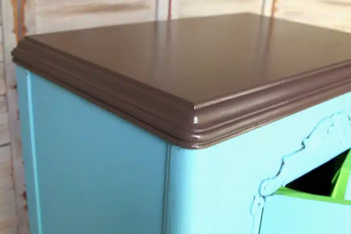 two tone painted furniture makeover