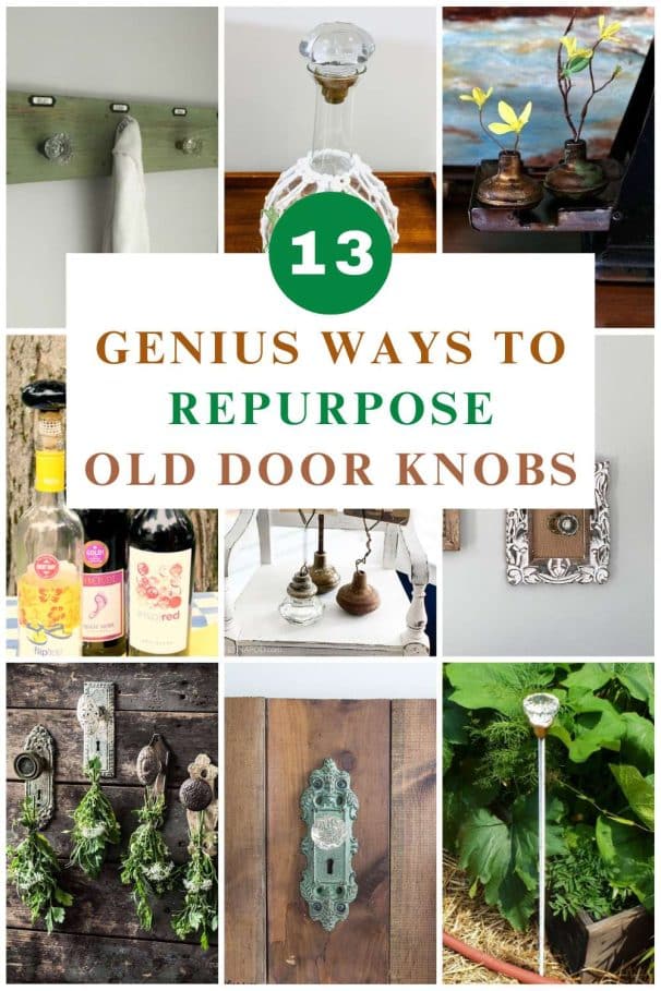 repurposed door knobs.