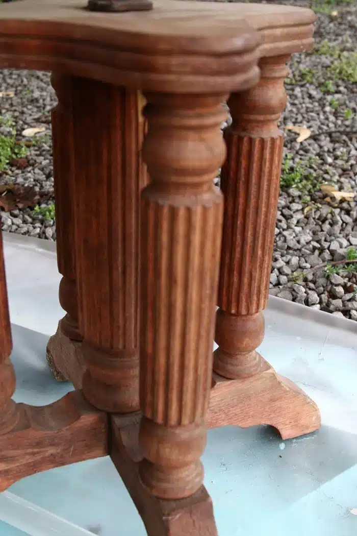 antique piano stool project (3)
