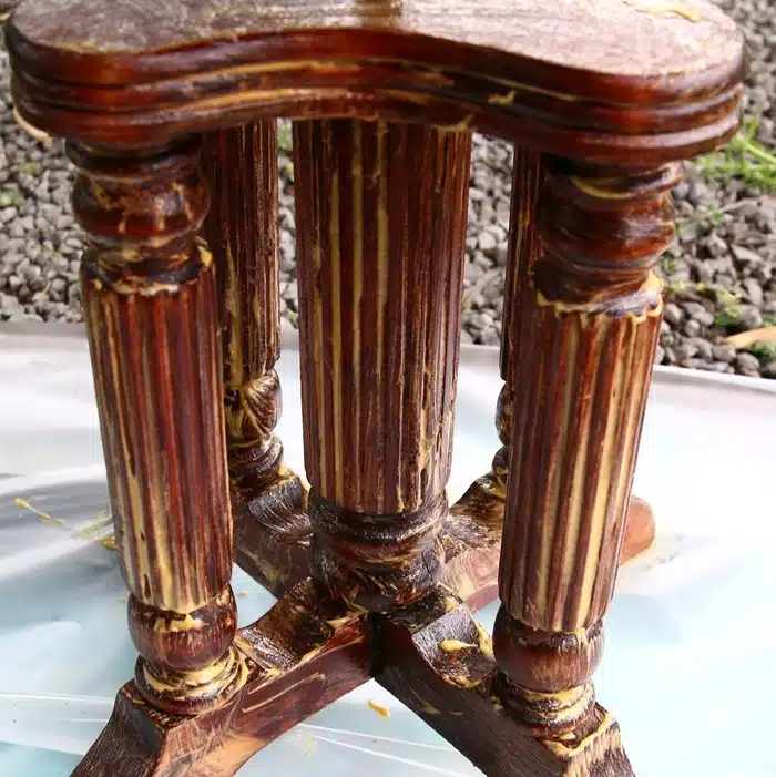 antique piano stool project (5)