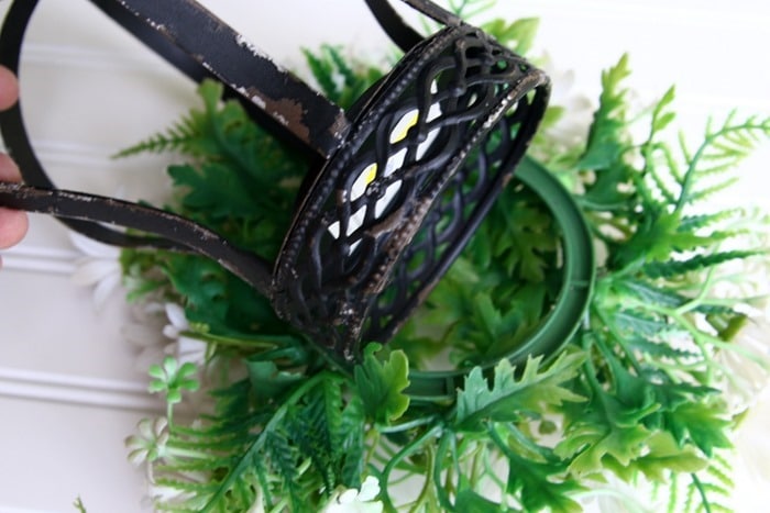 making a candleholder display