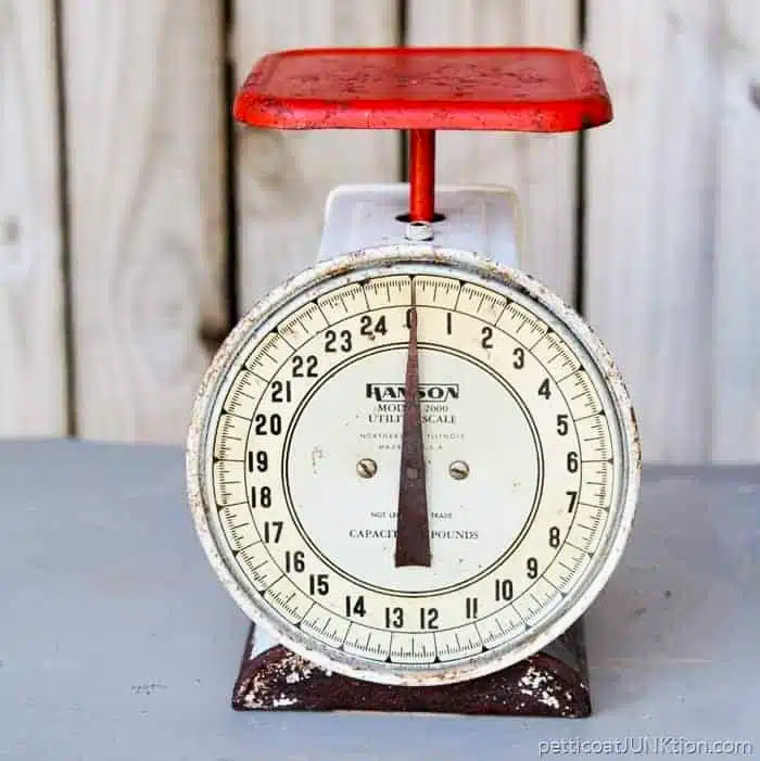 How To Decorate With Old Kitchen Scales