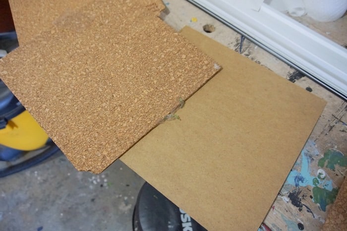 replace photo in wood frame with corkboard