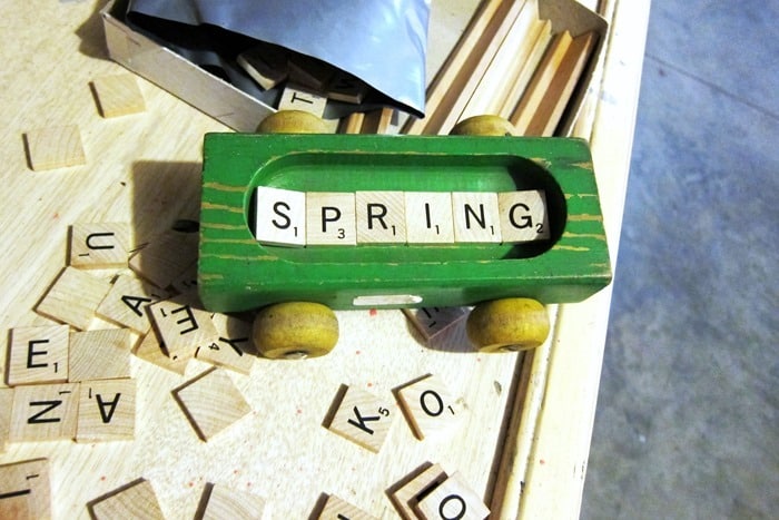 scrabble tiles craft project