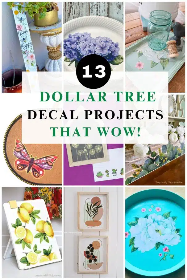 Dollar Tree Decal decorating ideas