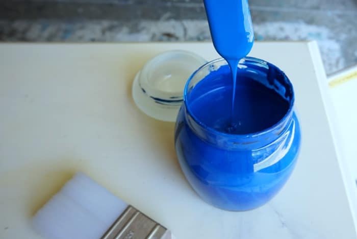 beautiful blue paint for furniture makeover