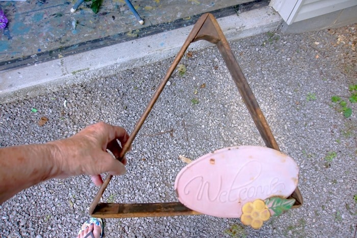 adhere metal to wood with hot glue